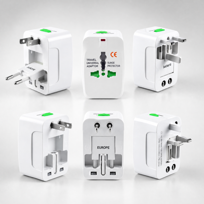 Voltix™ | Adaptador Universal de Viaje con Protección Contra Sobretensiones