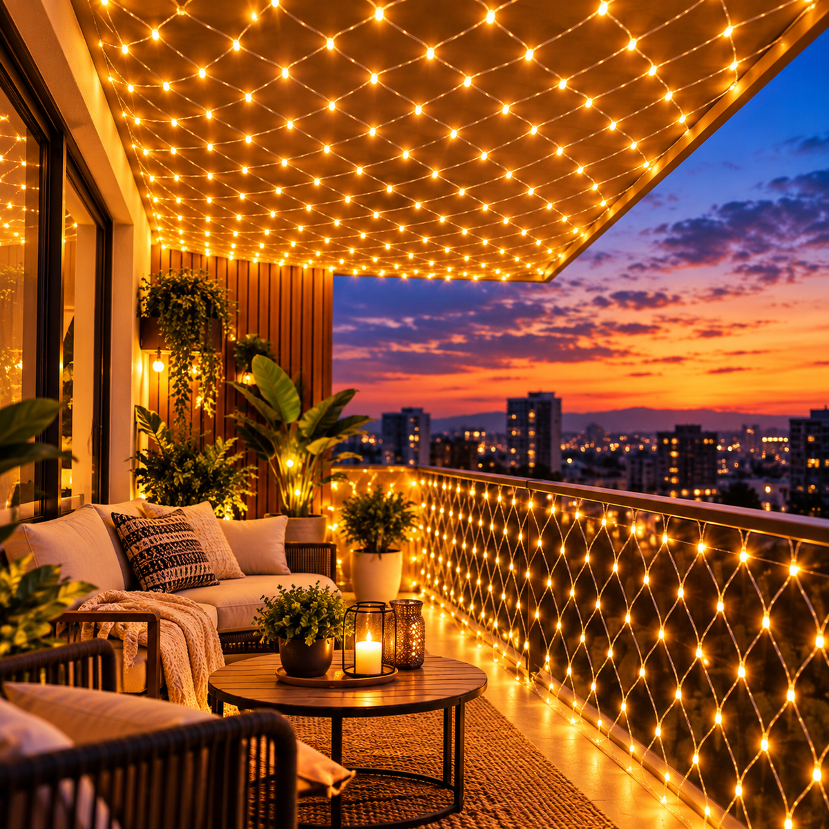 Lumix™ | Red de Luces LED para Pérgola y Toldo 3 X3